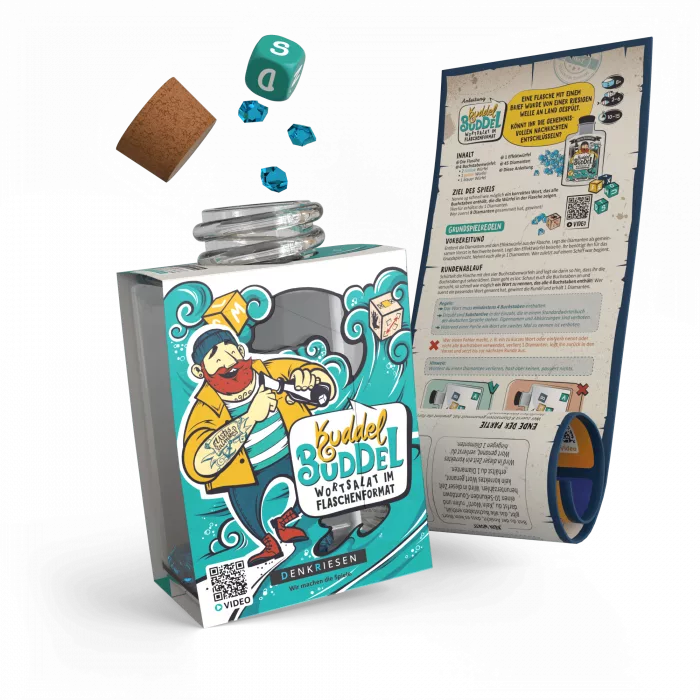 Kuddel Buddel: Wortsalat im Flaschenformat