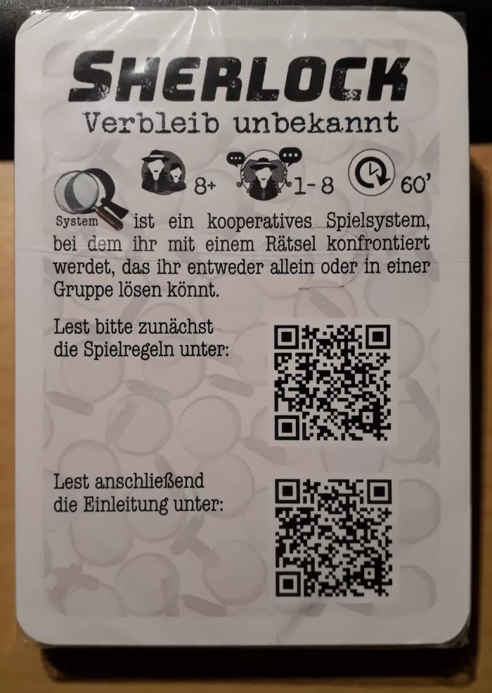 Sherlock: Verbleib unbekannt