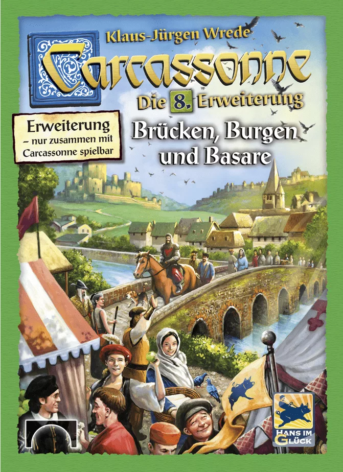Carcassonne: Die 8. Erweiterung – Brücken, Burgen und Basare