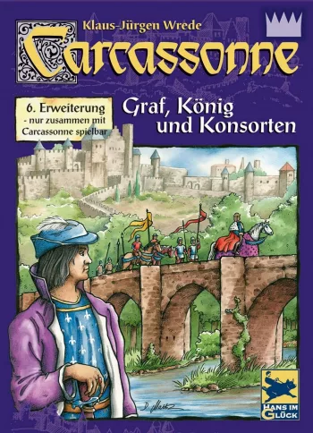 Carcassonne: 6. Erweiterung – Graf, König und Konsorten