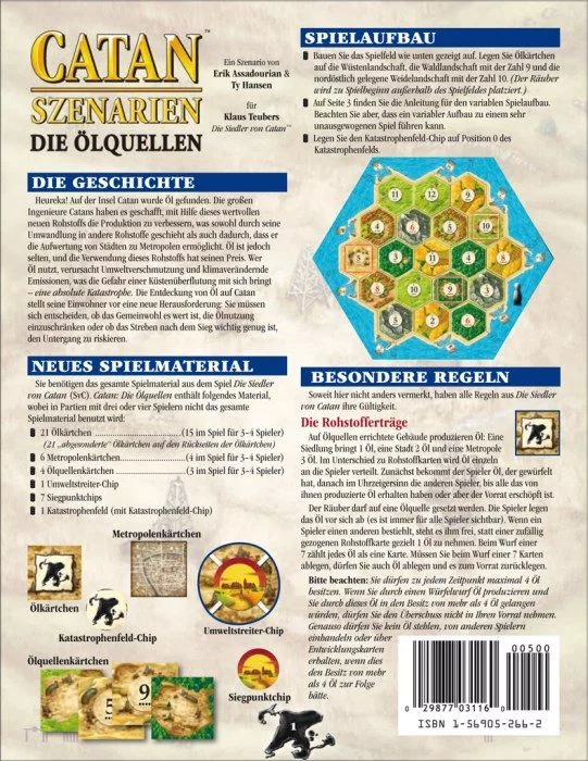 Catan Szenarien: Die Ölquellen