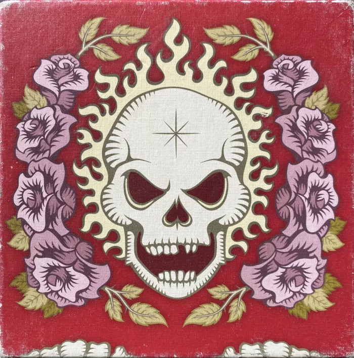Skull & Roses Red